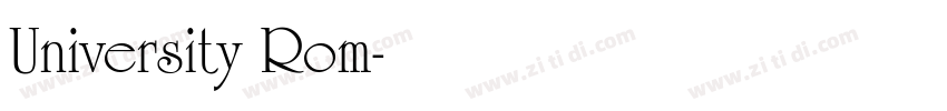 University Rom字体转换